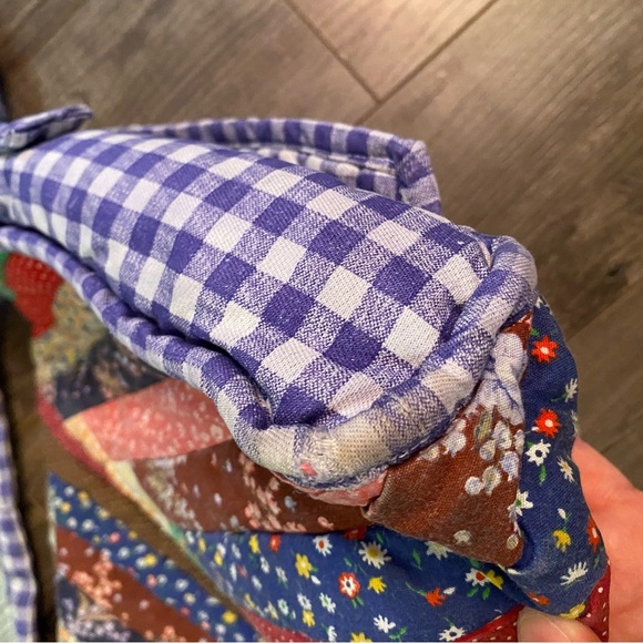 Vintage Quilted bag handmade patchwork - Picture 10 of 16